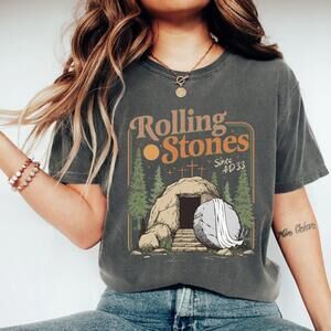 Sa? Christian Easter Rolling Stones Shirt, Retro Easter ,Christian Jesus Shirt